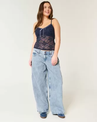 Camisola de encaje integral