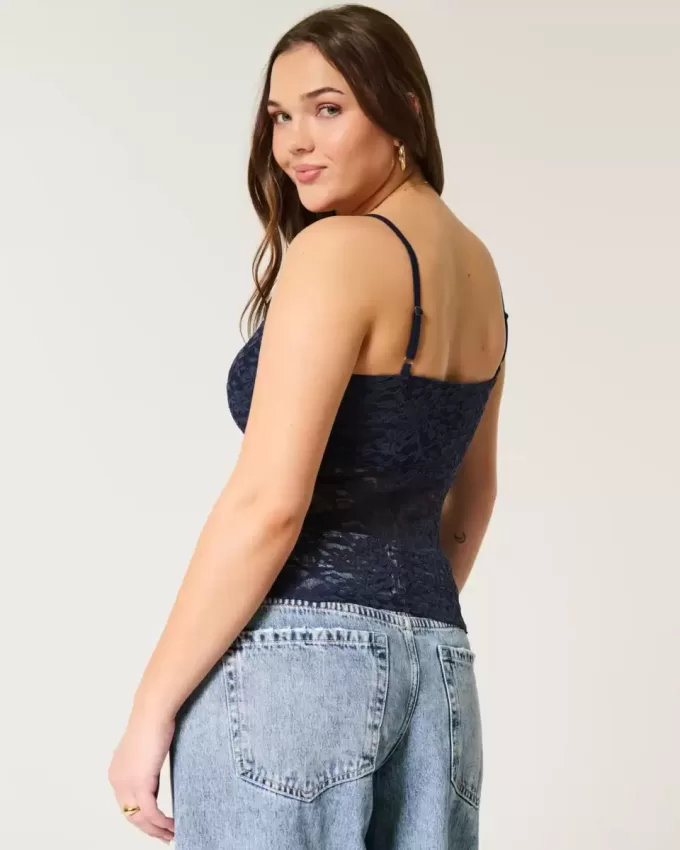 Camisola de encaje integral Camisola de encaje integral