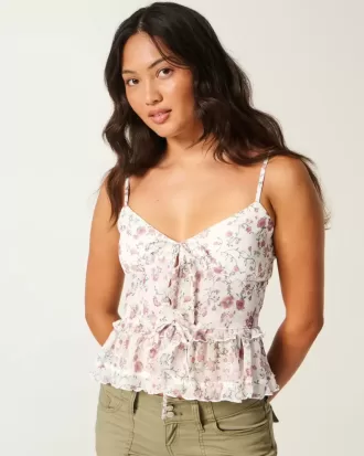 Camisola de gasa con volantes