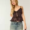 Camisola de gasa con volantes Camisola de gasa con volantes