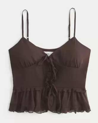 Camisola de gasa con volantes