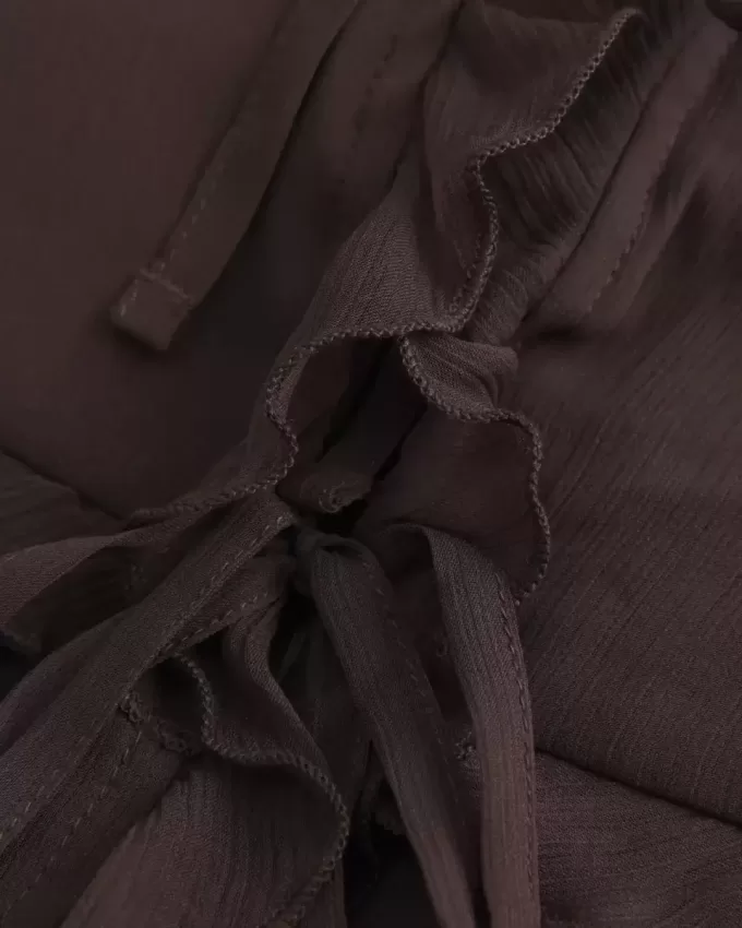 Camisola de gasa con volantes Camisola de gasa con volantes