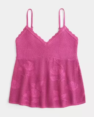 Camisola estilo babydoll con cuello halter y bordado fácil