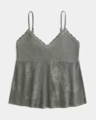 Camisola estilo babydoll con cuello halter y bordado fácil