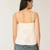 Camisola estilo babydoll con cuello halter y bordado fácil Camisola estilo babydoll con cuello halter y bordado fácil