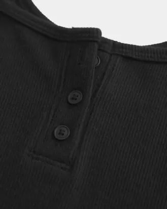 Camisola Henley con muesca acanalada