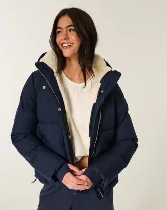 Chaqueta acolchada con forro de piel sintética