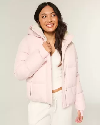 Chaqueta acolchada con forro de piel sintética