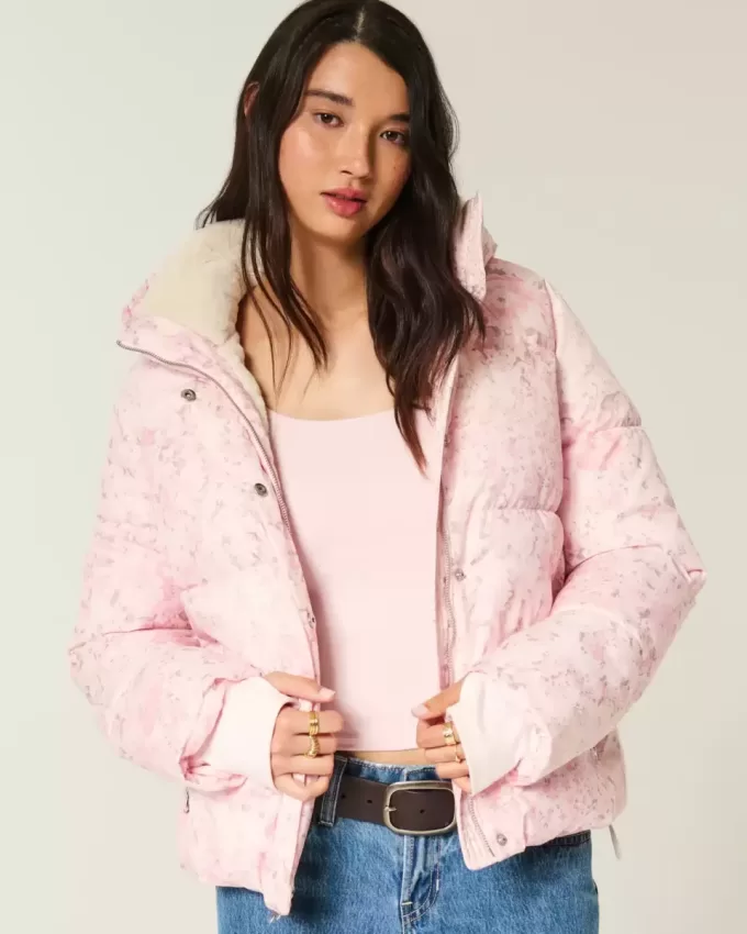 Chaqueta acolchada con forro de piel sintética Chaqueta acolchada con forro de piel sintética