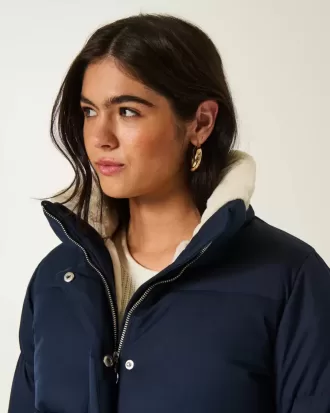 Chaqueta acolchada con forro de piel sintética