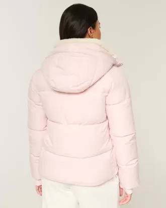 Chaqueta acolchada con forro de piel sintética