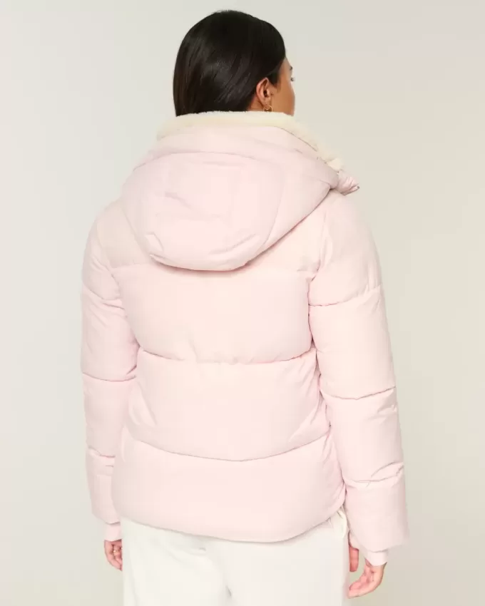 Chaqueta acolchada con forro de piel sintética Chaqueta acolchada con forro de piel sintética