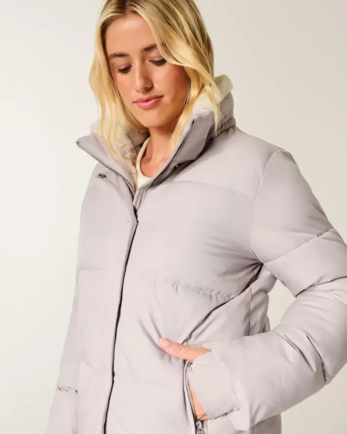 Chaqueta acolchada con forro de piel sintética Chaqueta acolchada con forro de piel sintética