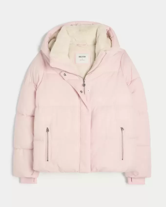 Chaqueta acolchada con forro de piel sintética Chaqueta acolchada con forro de piel sintética