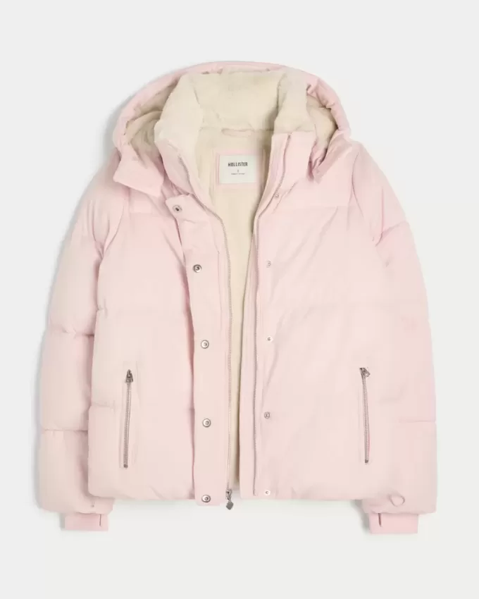 Chaqueta acolchada con forro de piel sintética Chaqueta acolchada con forro de piel sintética