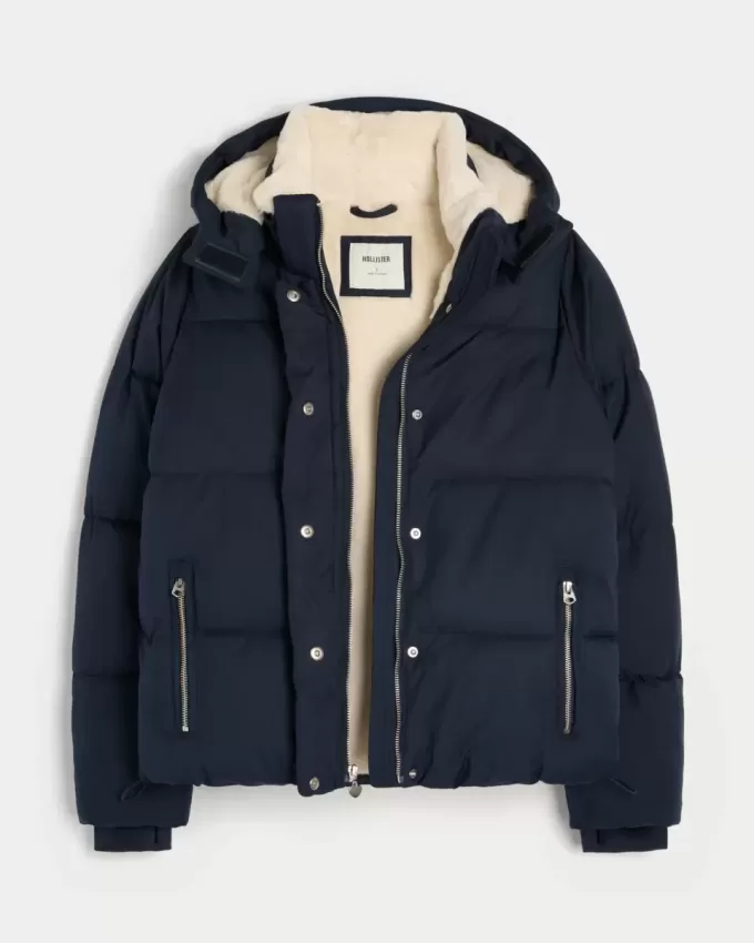 Chaqueta acolchada con forro de piel sintética Chaqueta acolchada con forro de piel sintética