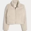 Chaqueta acolchada mini de punto Chaqueta acolchada mini de punto