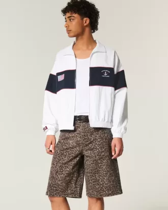 Chaqueta con cremallera gráfica de Southampton, NY