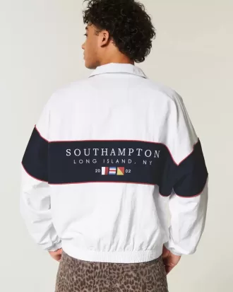 Chaqueta con cremallera gráfica de Southampton, NY