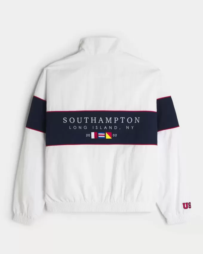 Chaqueta con cremallera gráfica de Southampton, NY Chaqueta con cremallera gráfica de Southampton, NY
