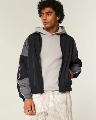 Chaqueta cortavientos con cremallera