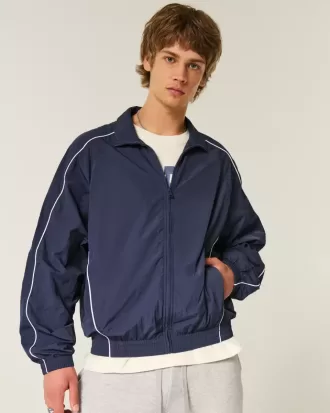 Chaqueta cortavientos con cremallera