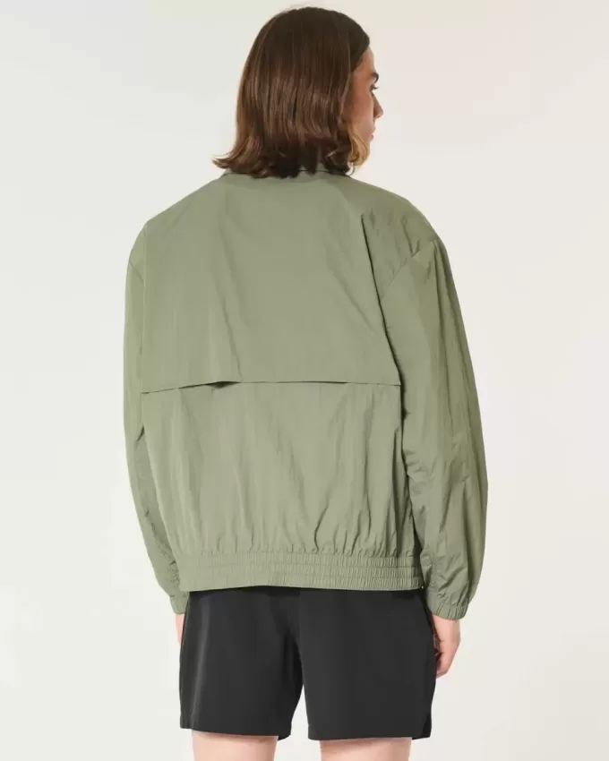 Chaqueta de nailon con cremallera Chaqueta de nailon con cremallera