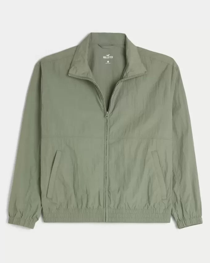 Chaqueta de nailon con cremallera Chaqueta de nailon con cremallera