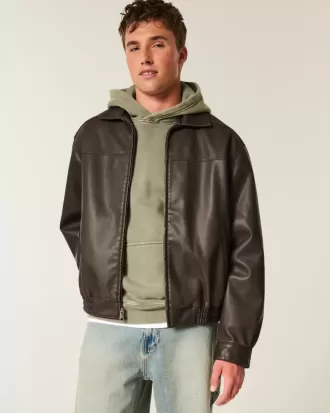 Chaqueta de piel sintética