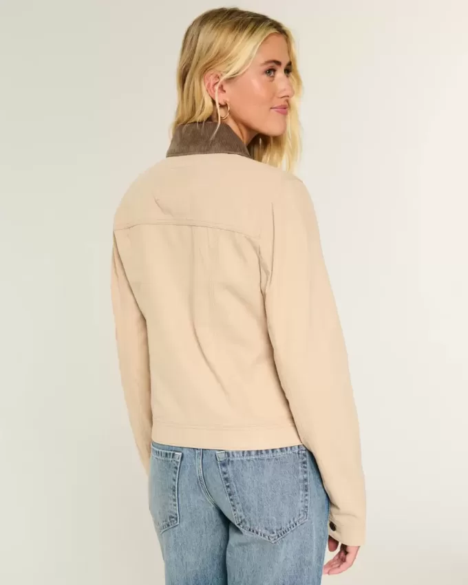 Chaqueta de sarga con cremallera Chaqueta de sarga con cremallera