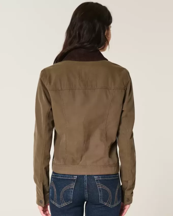Chaqueta de sarga con cremallera Chaqueta de sarga con cremallera