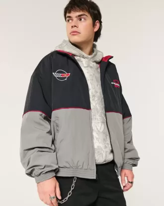 Chaqueta deportiva con gráficos de carreras de Chevrolet