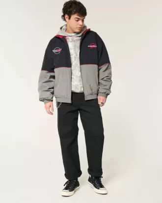 Chaqueta deportiva con gráficos de carreras de Chevrolet