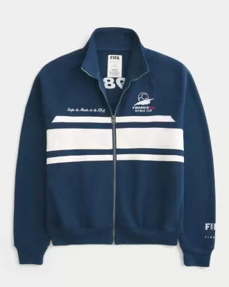 Chaqueta deportiva polar con estampado de la Copa Mundial de la FIFA Francia 1998