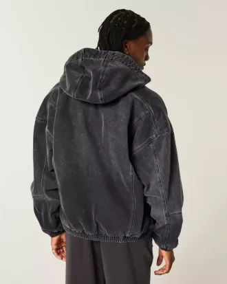 Chaqueta skater vaquera con cremallera