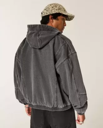 Chaqueta skater vaquera con cremallera