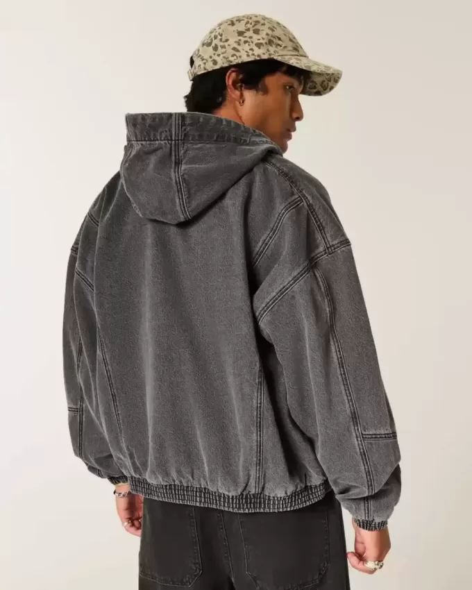 Chaqueta skater vaquera con cremallera Chaqueta skater vaquera con cremallera