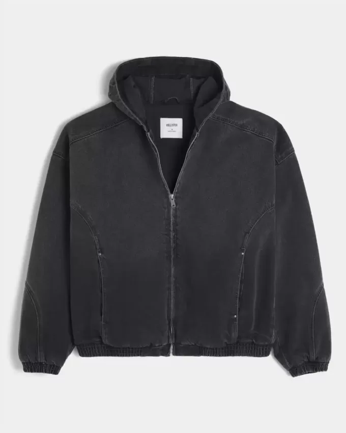 Chaqueta skater vaquera con cremallera Chaqueta skater vaquera con cremallera