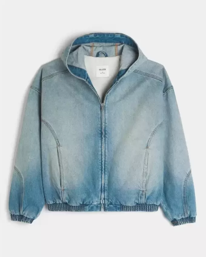 Chaqueta skater vaquera con cremallera Chaqueta skater vaquera con cremallera