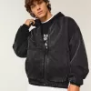 Chaqueta skater vaquera negra lavada Chaqueta skater vaquera negra lavada