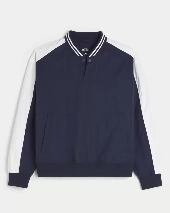 Chaqueta universitaria con solapa