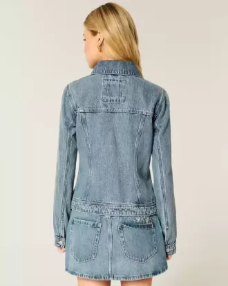 Chaqueta vaquera con cremallera