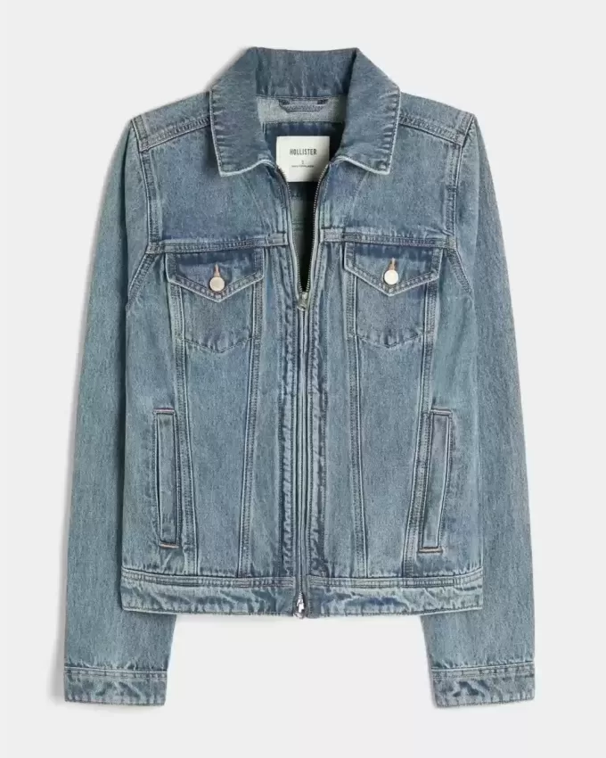 Chaqueta vaquera con cremallera Chaqueta vaquera con cremallera