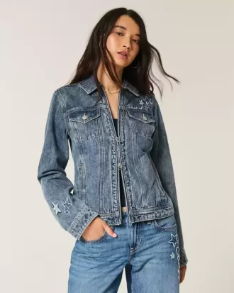 Chaqueta vaquera con gráficos de la clase del 26
