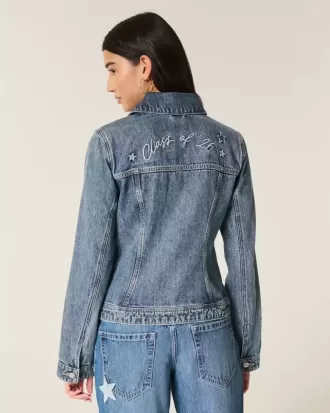 Chaqueta vaquera con gráficos de la clase del 26