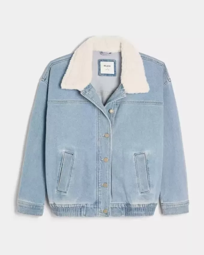 Chaqueta vaquera de lavado claro Chaqueta vaquera de lavado claro