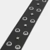 Cinturón de cuero con tachuelas de estrellas Cinturón de cuero con tachuelas de estrellas
