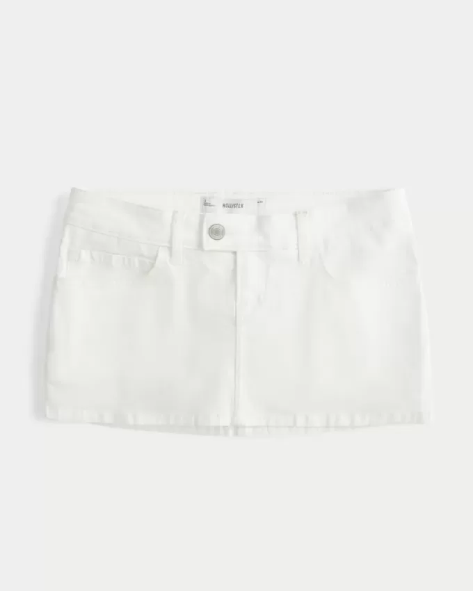 Falda pantalón micromini de sarga Falda pantalón micromini de sarga