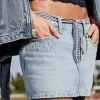 Falda pantalón vaquera de tiro bajo de la clase del 26