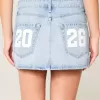 Falda pantalón vaquera de tiro bajo de la clase del 26
